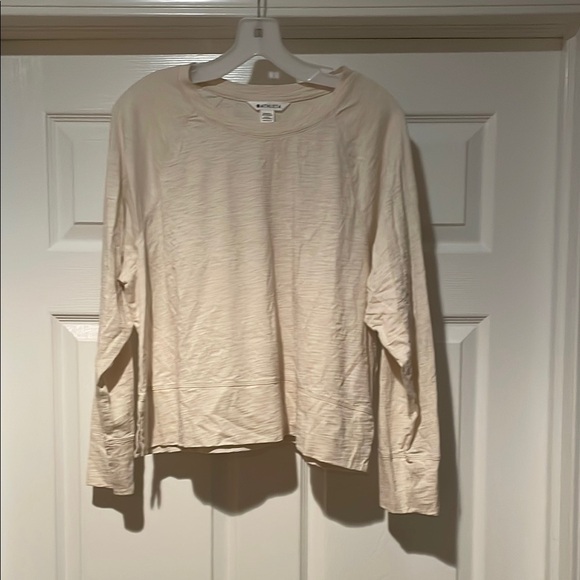 Athleta Cream Long Sleeve Top - Picture 1 of 3